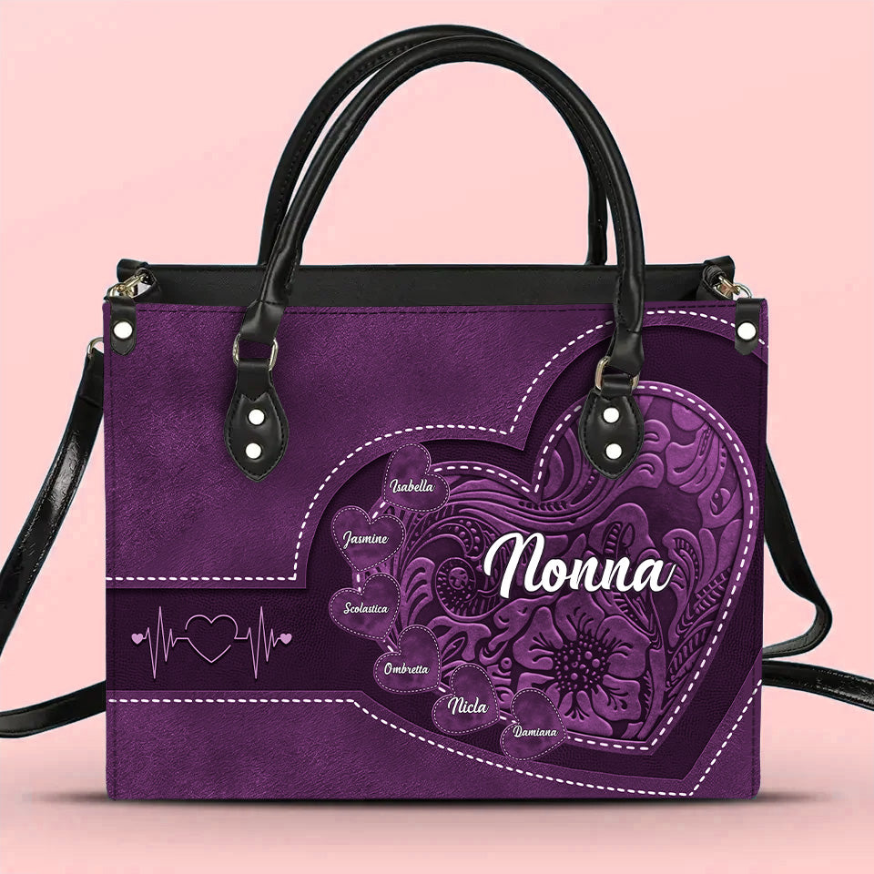Generazioni di Amore – Borsa in Pelle Personalizzata per la Nonna