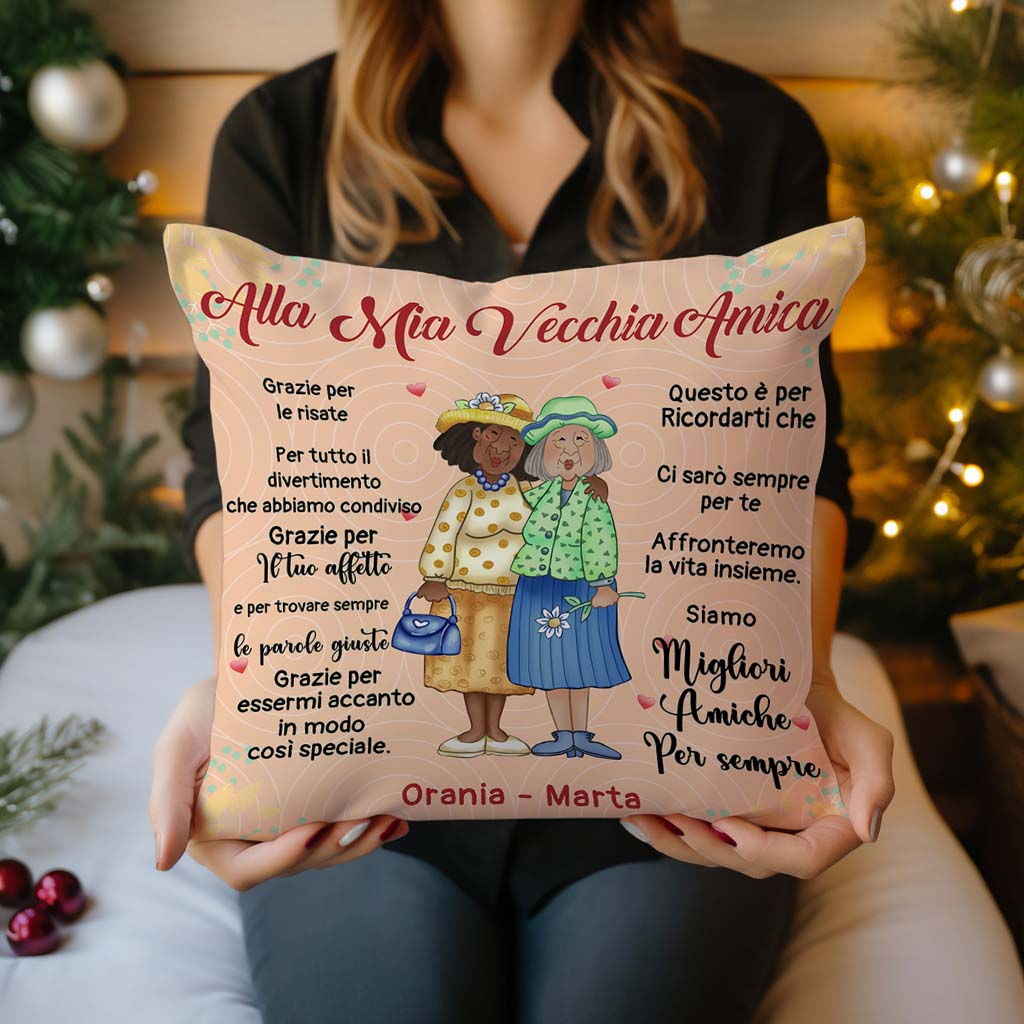 Al Mio Vecchio Amico – Cuscino Premium Personalizzato™