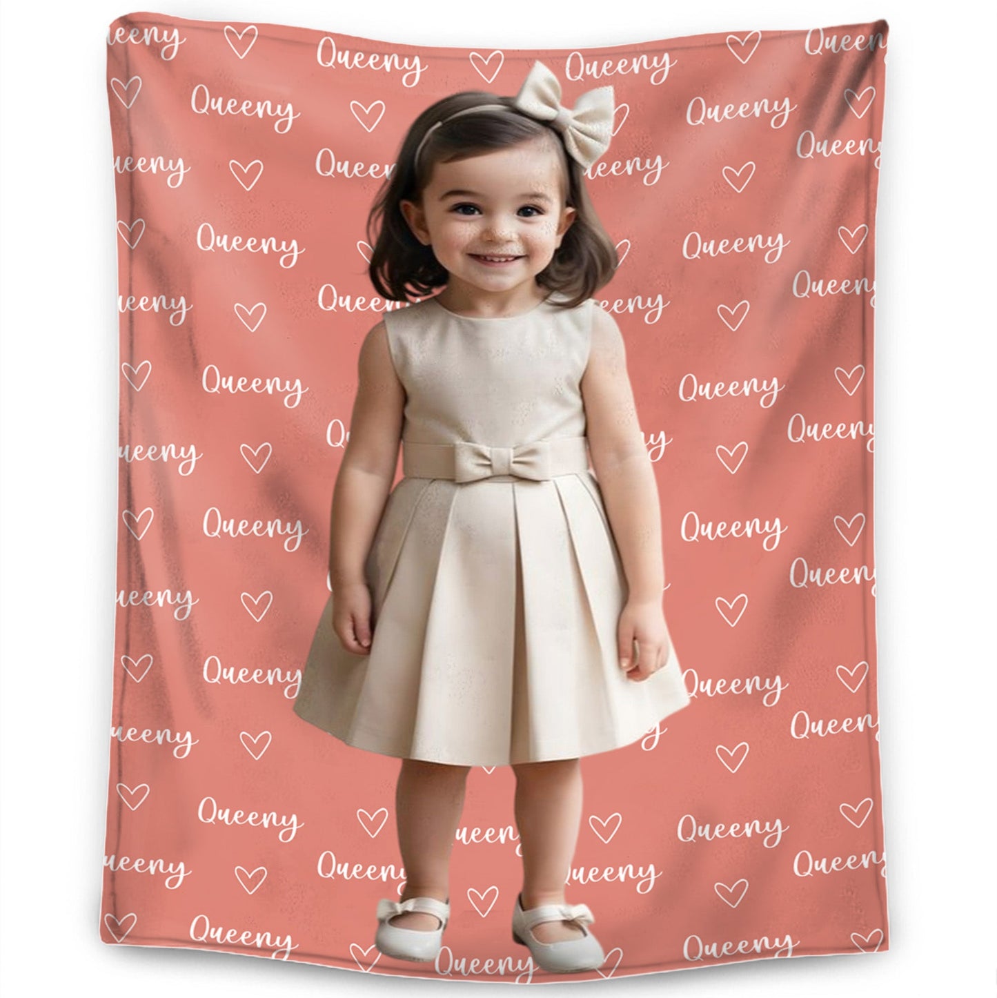 Coperta Personalizzata Con Nome E Foto - Regalo Per La Famiglia - Coperta Personalizzata