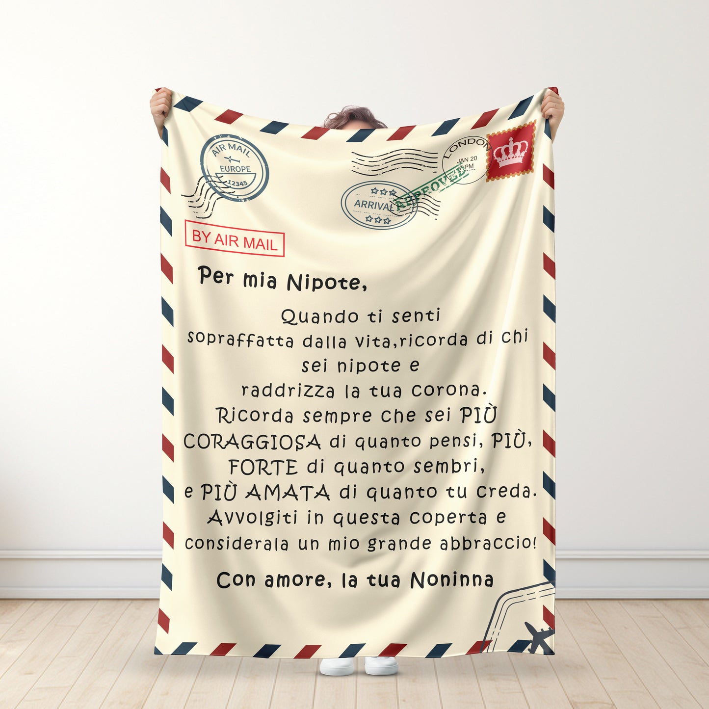 Nonna - Per mia Nipote / Per mio Nipote - Coperte Premium ™