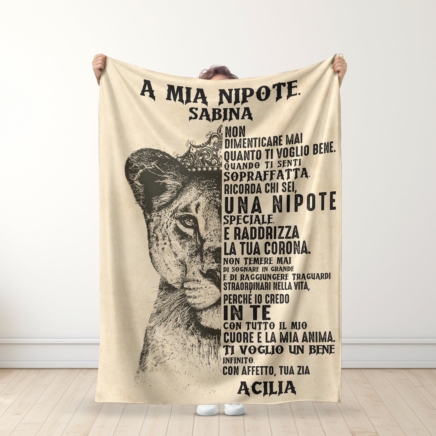 A mia nipote – Coperta Premium Personalizzata™