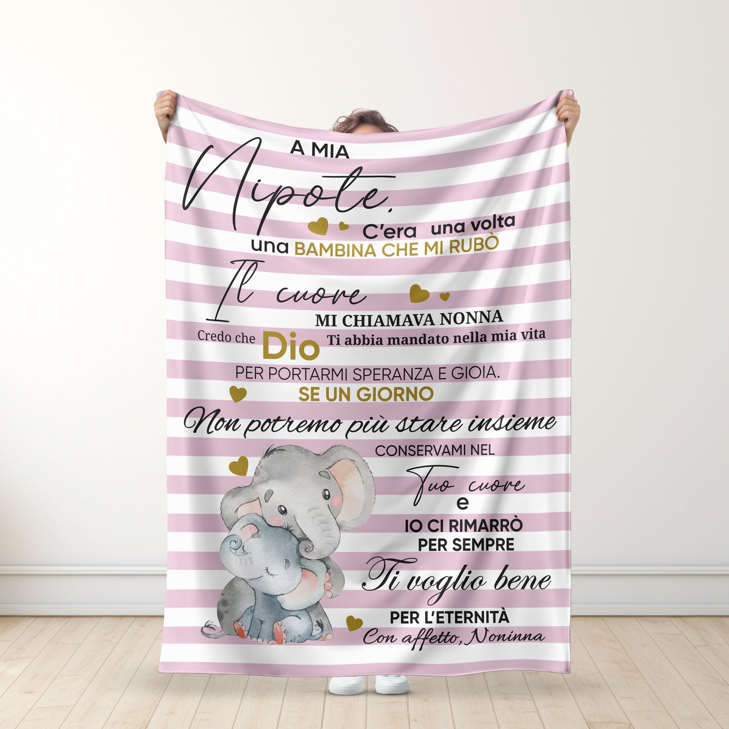 Ti amerò per sempre - Nonna - Per la mia nipote / Per il mio nipote - Coperta Premium™