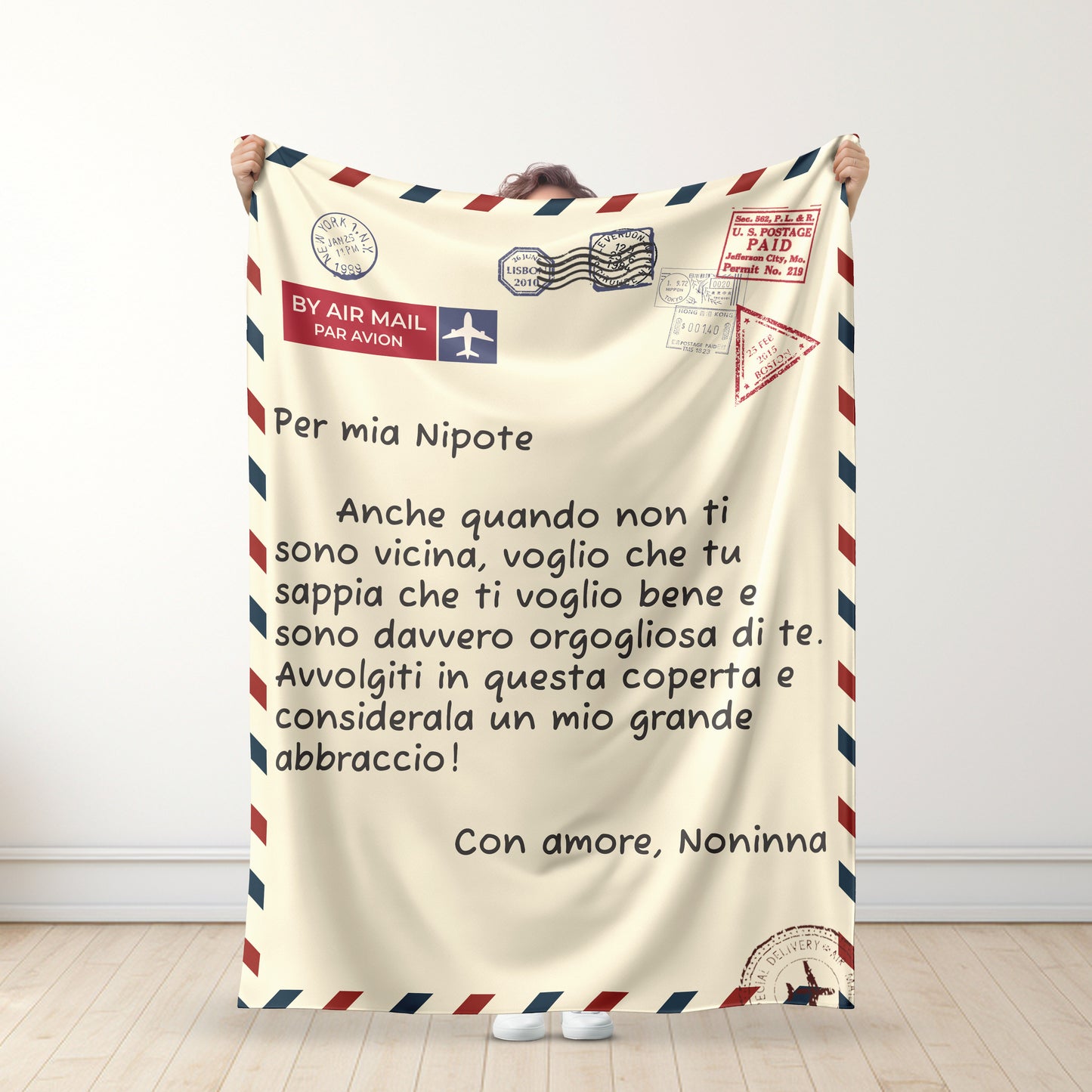 Nonna - Per mia Nipote / Per mio Nipote - Coperte Premium ™ Ver. 3