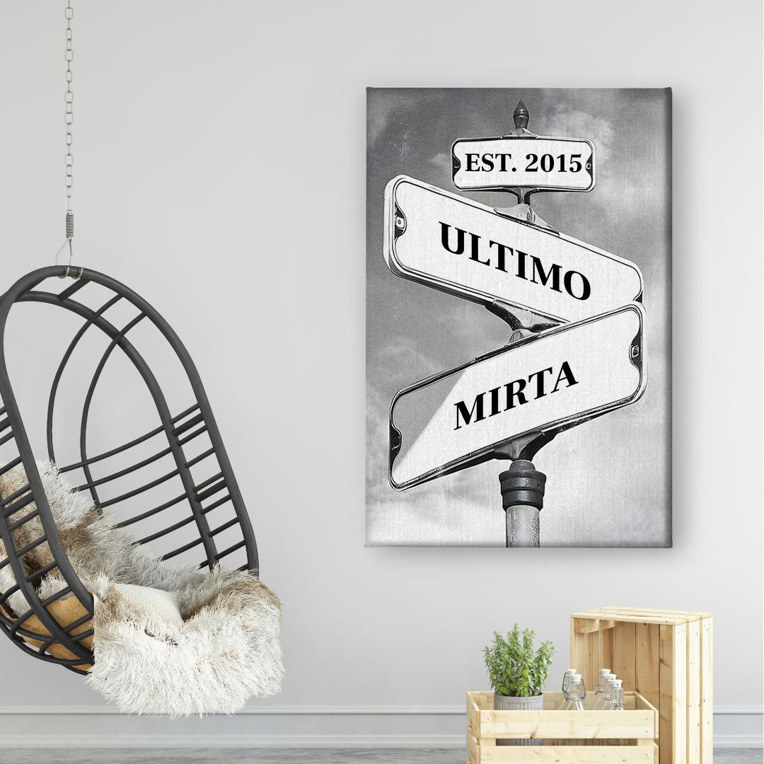 Dove Si Incontrano Le Nostre Strade - Regalo Per Coppie - Decorazione Personalizzata da Parete