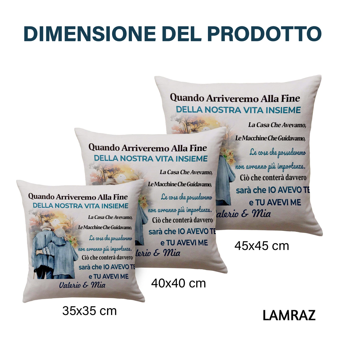 Ciò Che Conta È Che Io Avevo Te E Tu Avevi Me - Cuscino Personalizzato - Ver 1