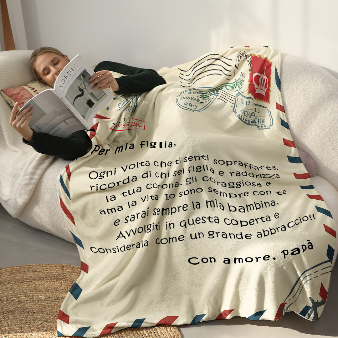Padre - Per Mia Figlia / Per Mio Figlio - Coperta Premium™