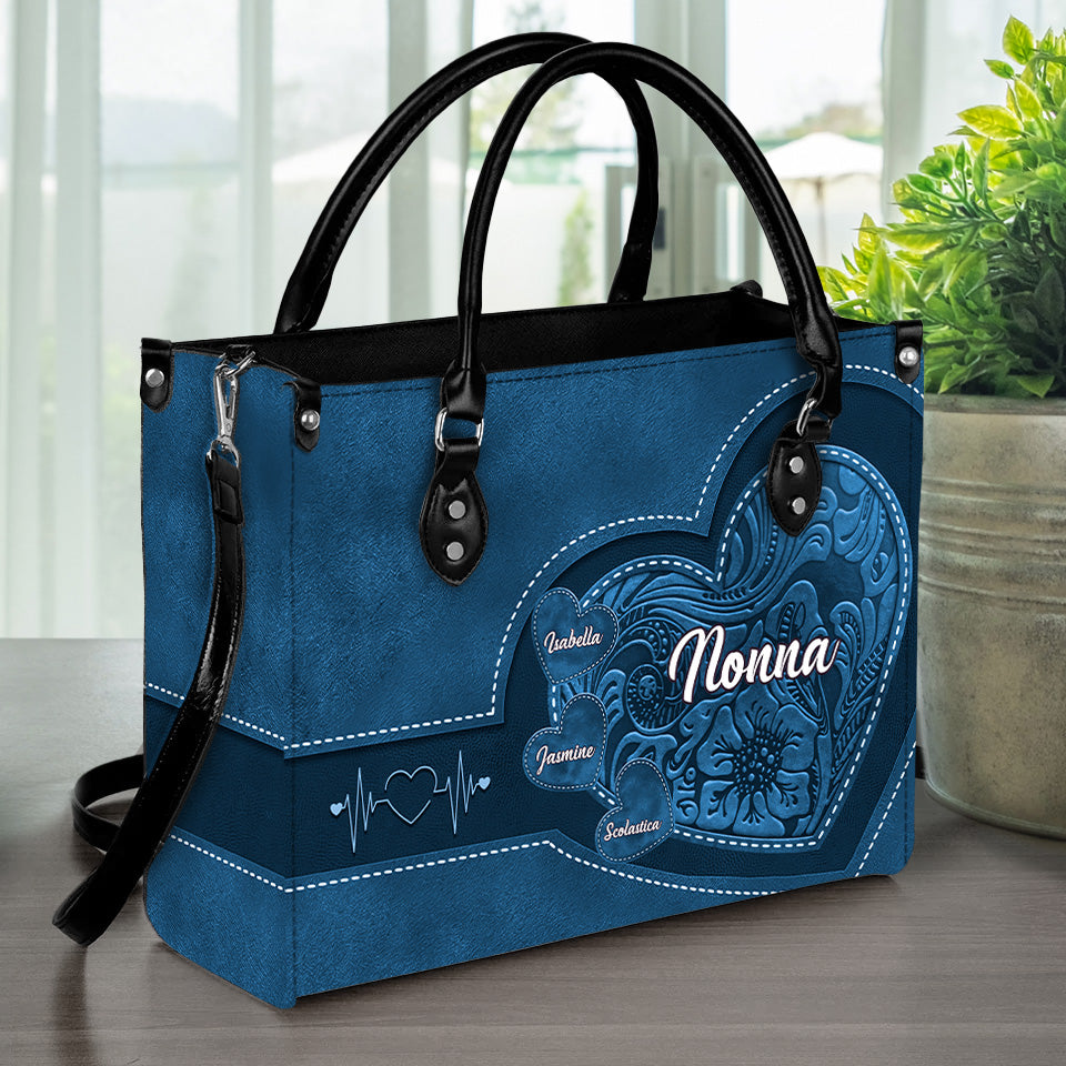 Generazioni di Amore – Borsa in Pelle Personalizzata per la Nonna