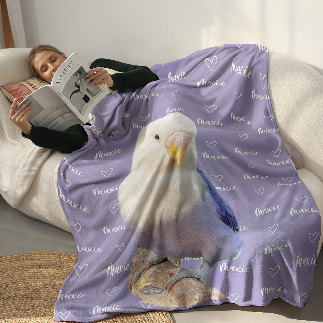 Coperta Personalizzata Con Nome E Foto - Regalo Per La Famiglia - Coperta Personalizzata