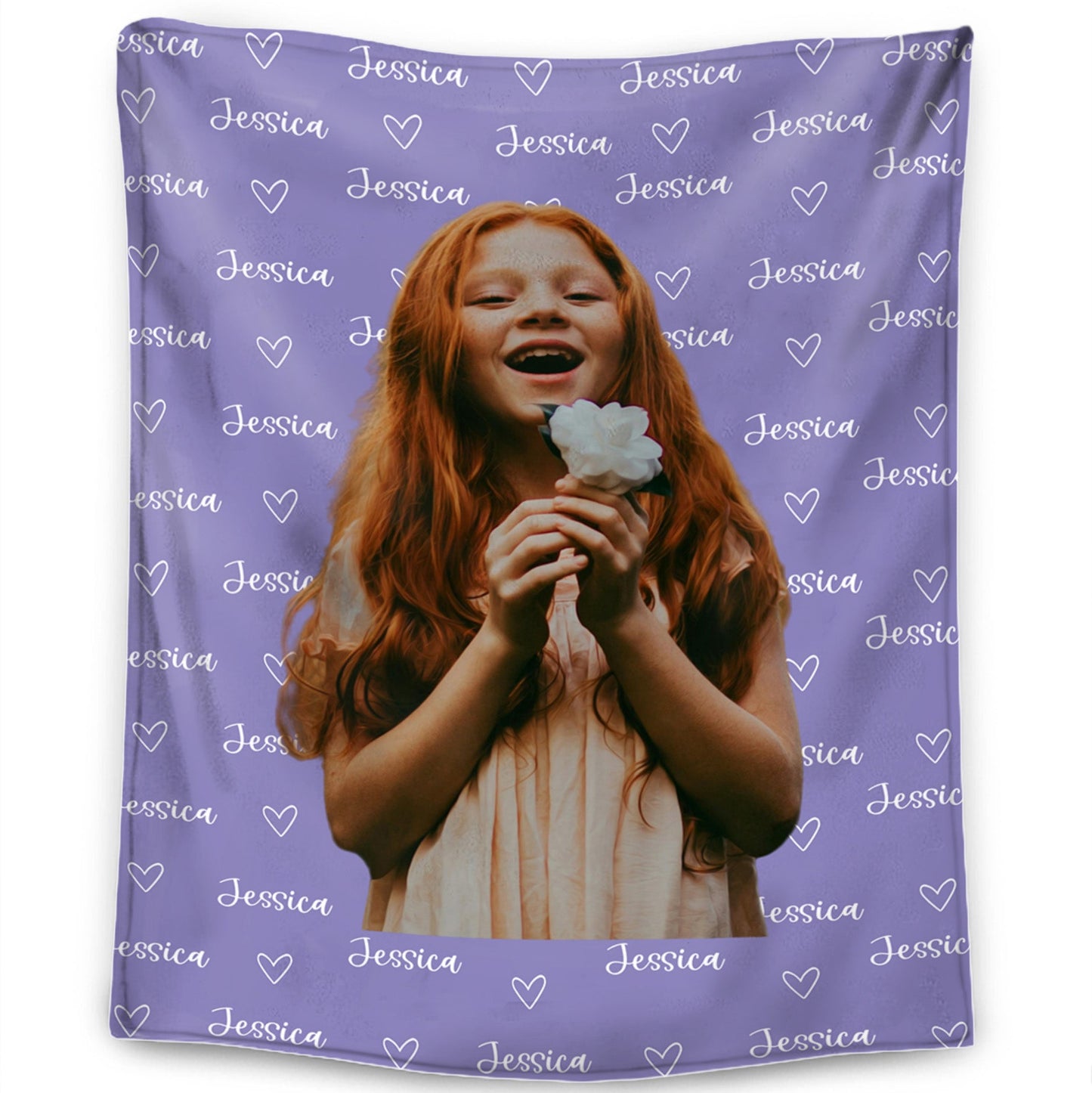 Coperta Personalizzata Con Nome E Foto - Regalo Per La Famiglia - Coperta Personalizzata