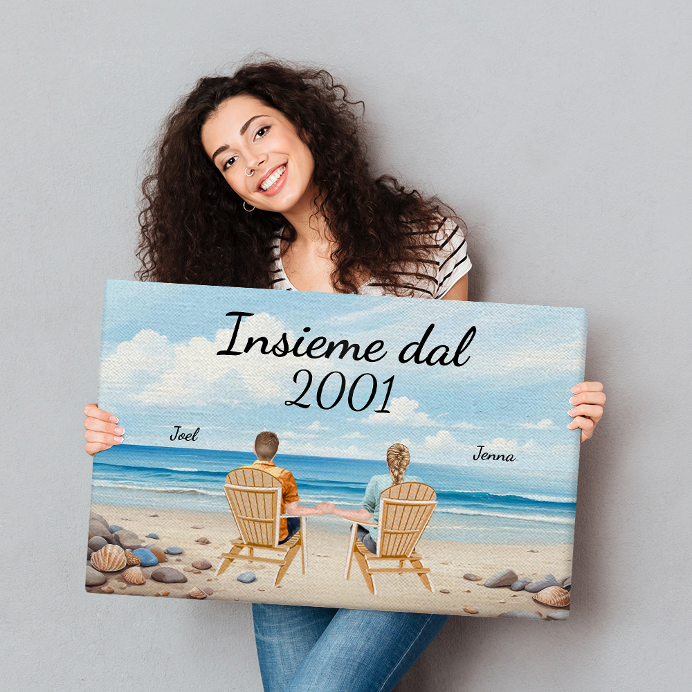 Tu ed io siamo una squadra - Regalo per Coppie - Decorazione da Parete Personalizzata