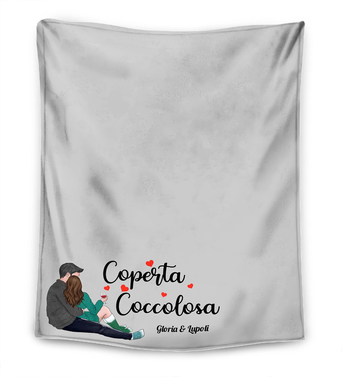 La nostra Coperta Coccolosa - Coperta Premium Personalizzata Ver4