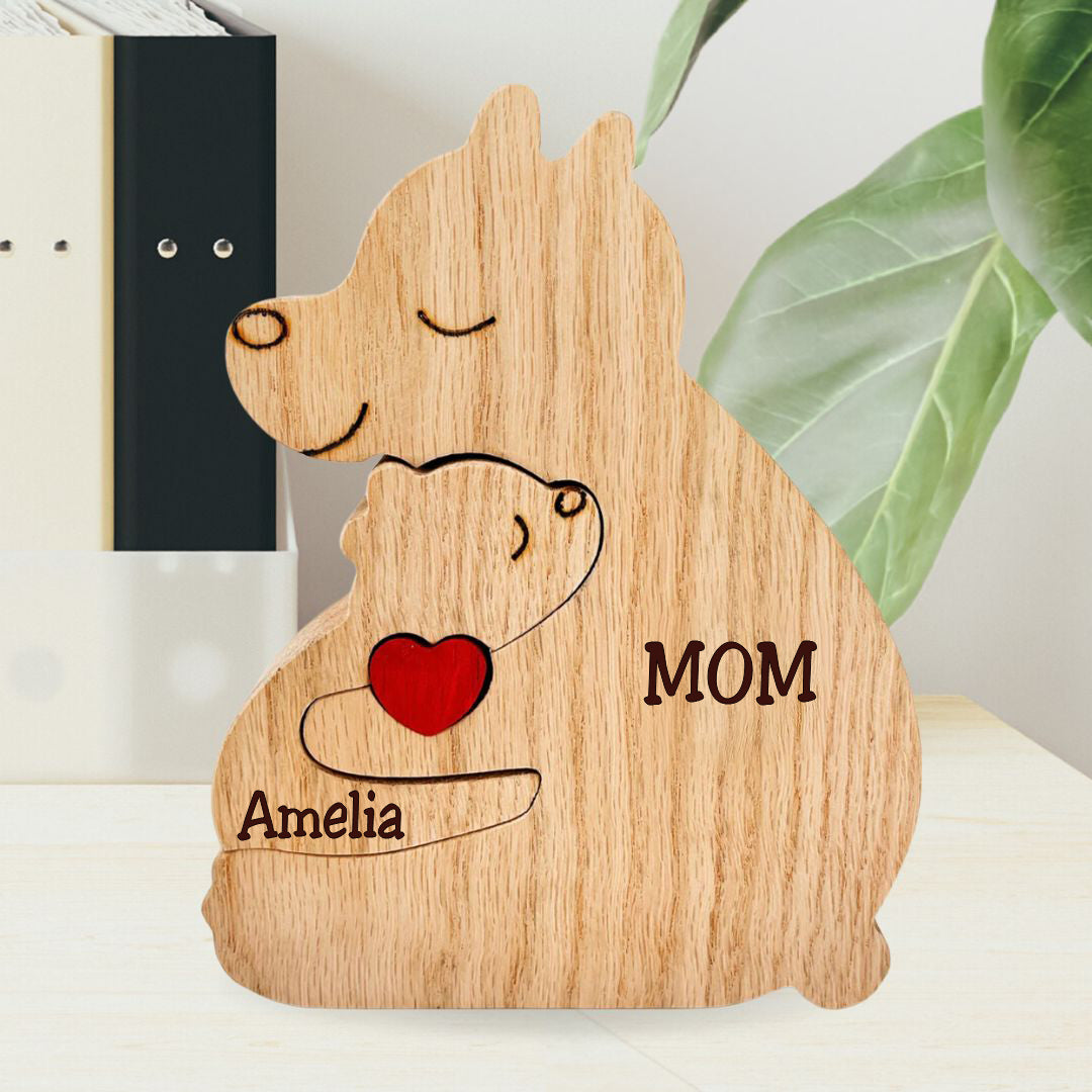Puzzle Orsi In Legno Personalizzato Per Genitori Single