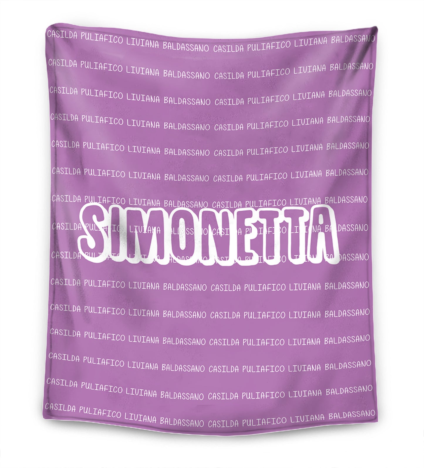 Coperta Premium Personalizzata con Nomi di Famiglia™