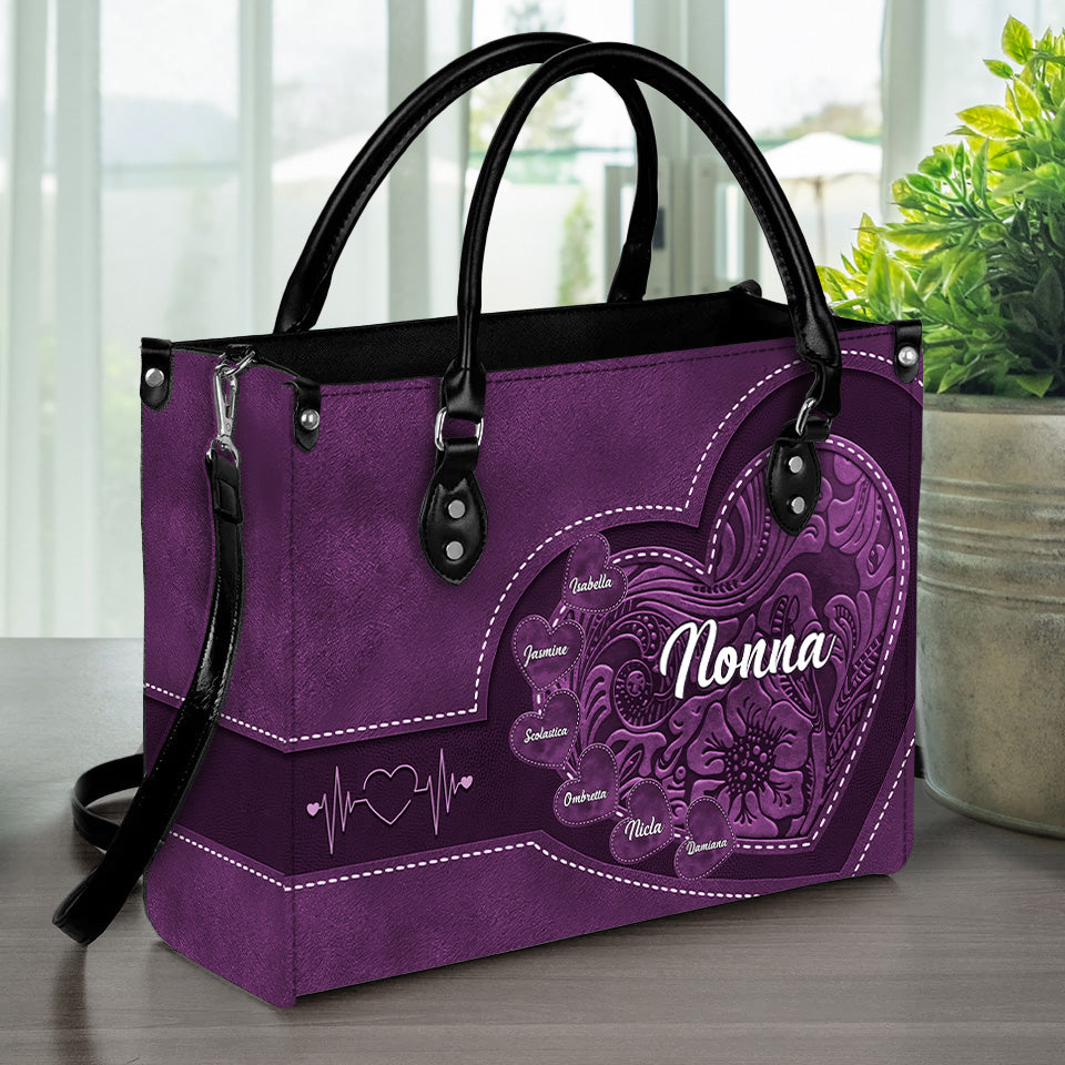 Generazioni di Amore – Borsa in Pelle Personalizzata per la Nonna