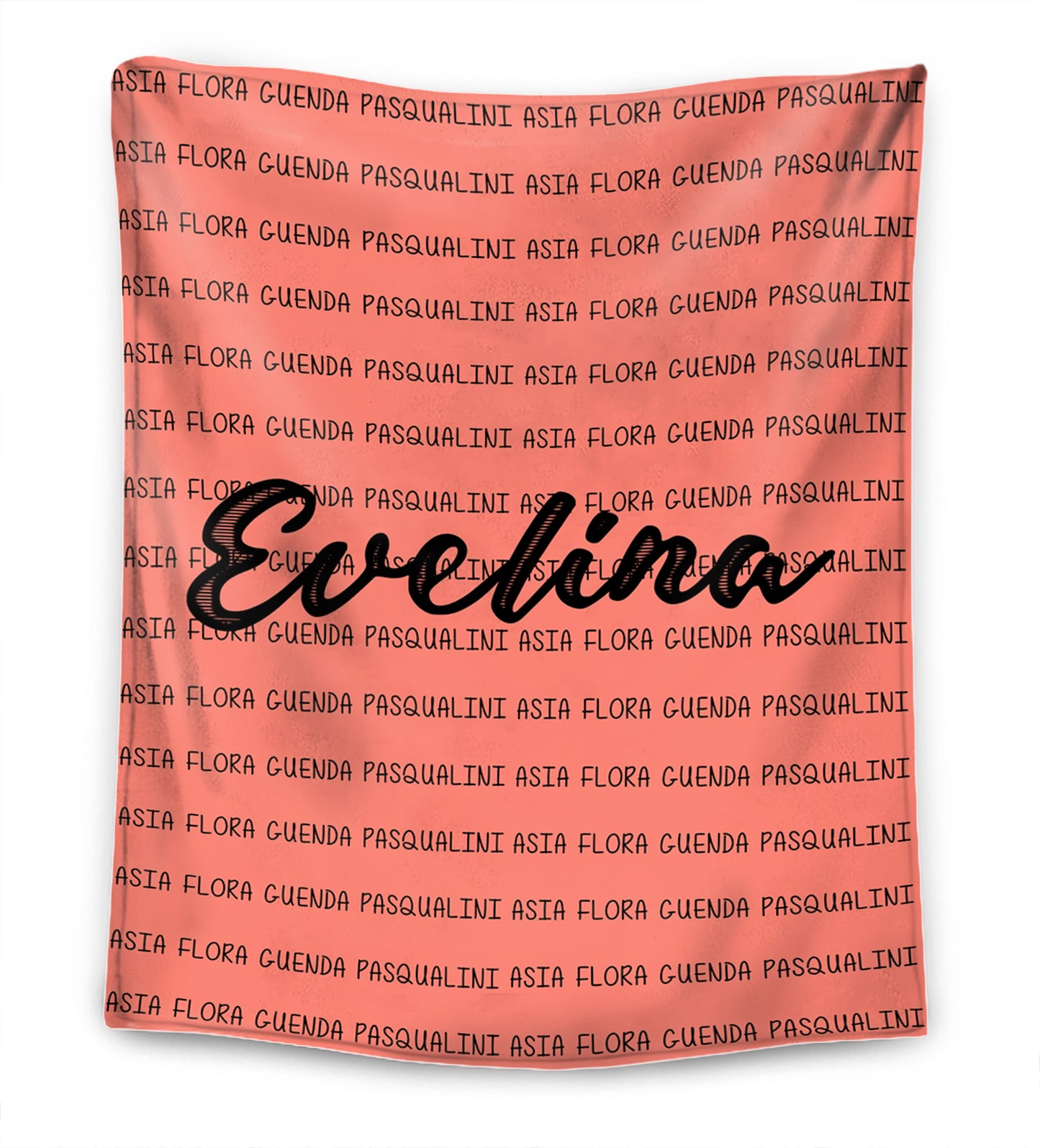 Coperta Premium Personalizzata con Nomi di Famiglia™