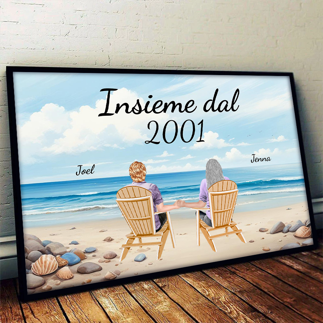 Tu ed io siamo una squadra - Regalo per Coppie - Decorazione da Parete Personalizzata