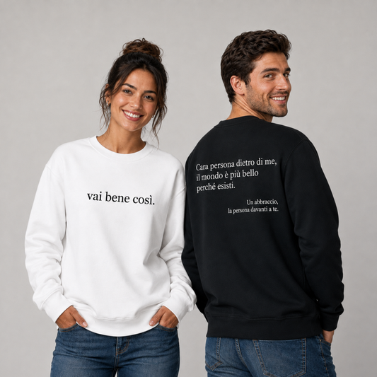 Felpa Girocollo Vai bene così
