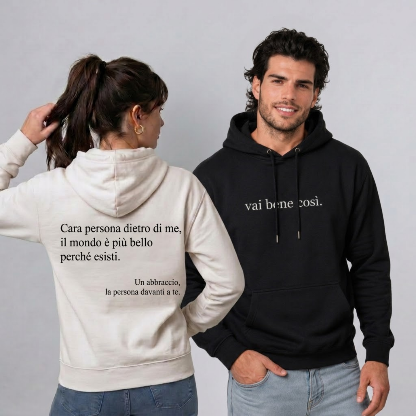 Felpa Vai bene così