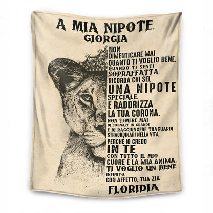 A mia nipote – Coperta Premium Personalizzata™