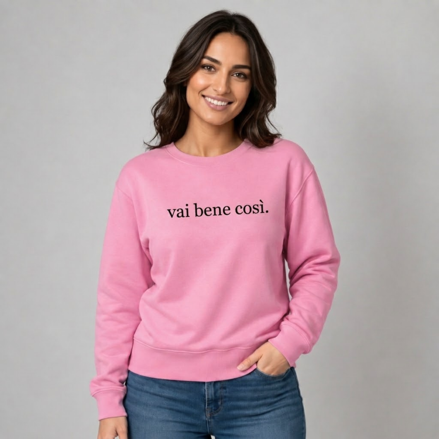 Felpa Girocollo Vai bene così