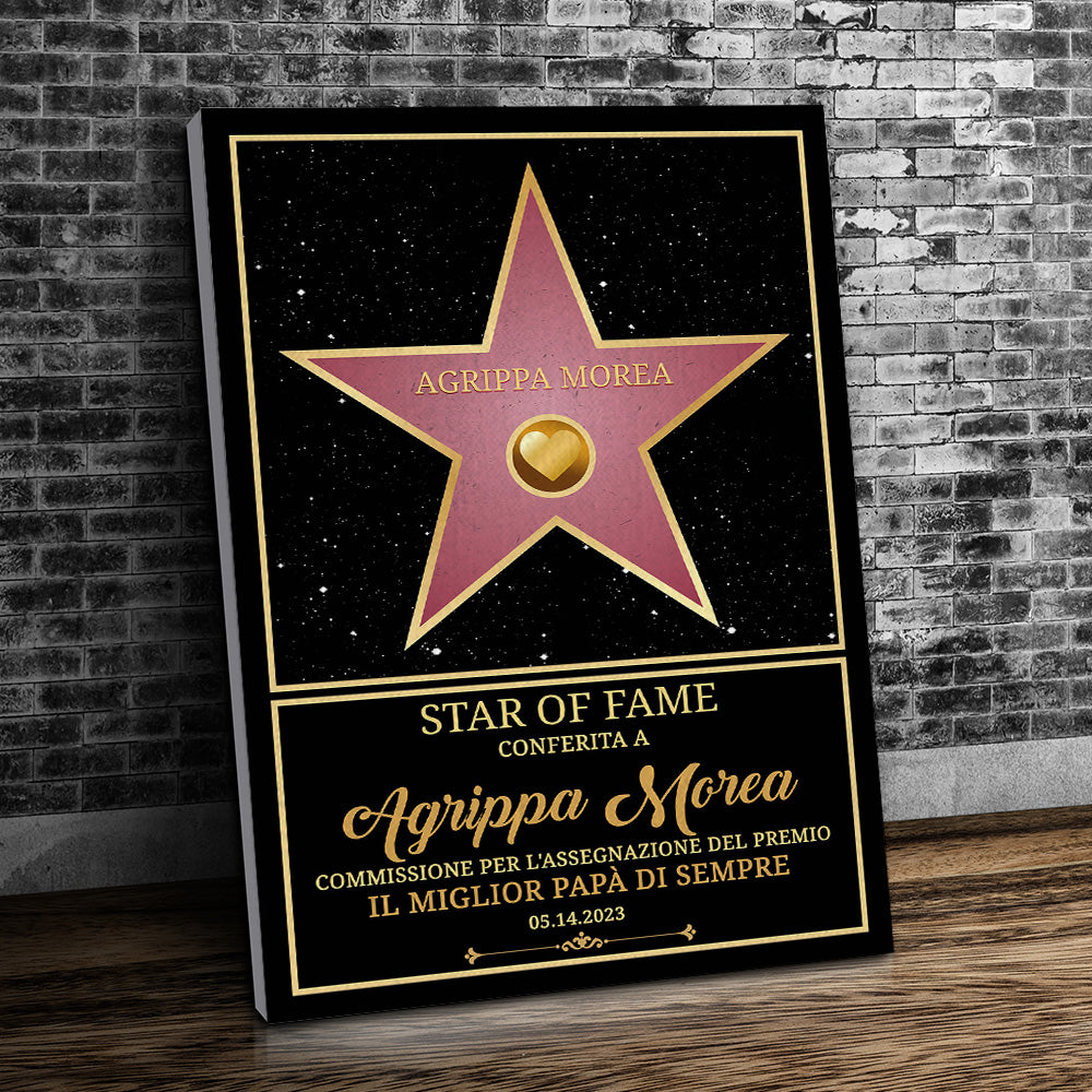 Decorazione Da Parete Star Of Fame Personalizzata™