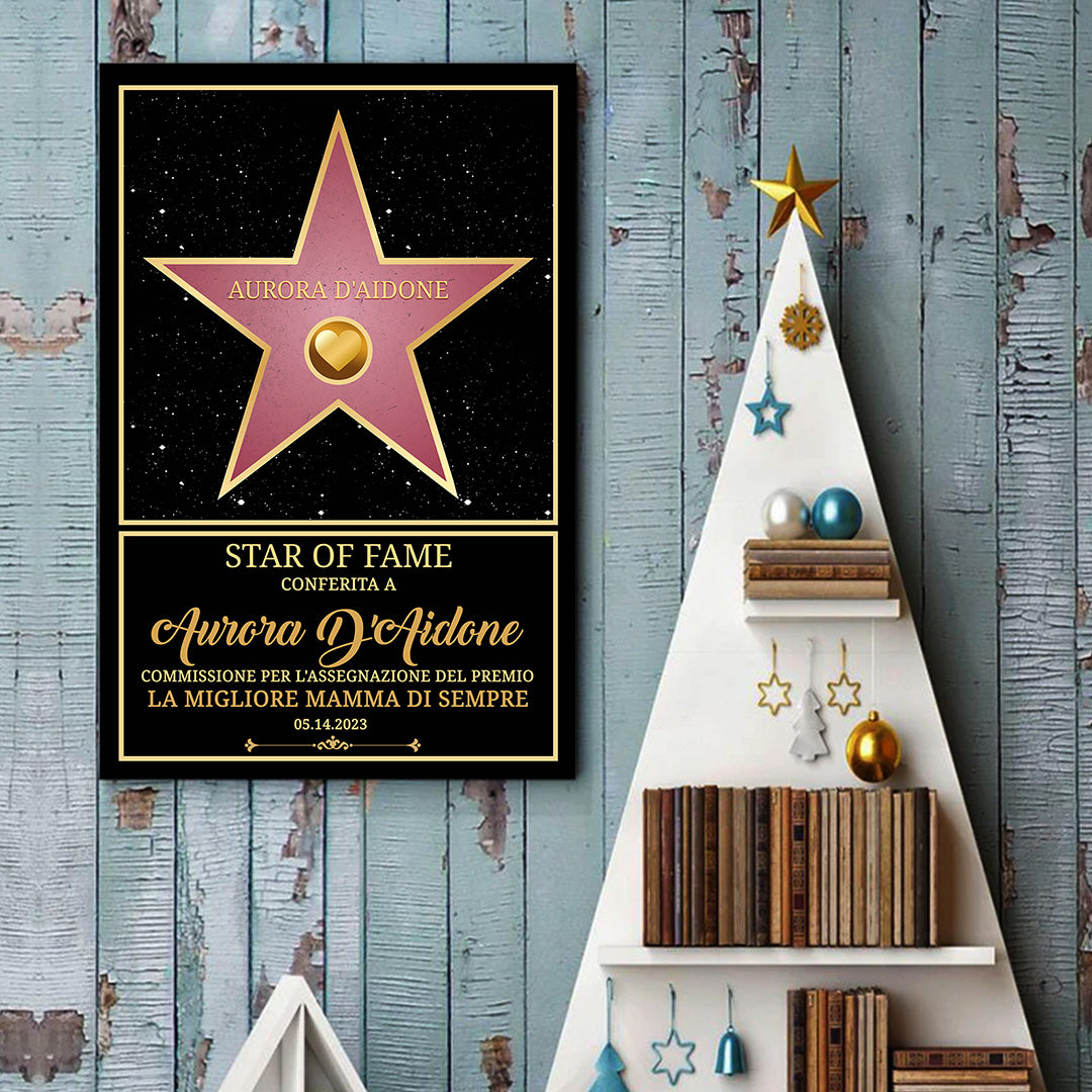 Decorazione Da Parete Star Of Fame Personalizzata™