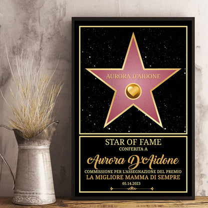 Decorazione Da Parete Star Of Fame Personalizzata™