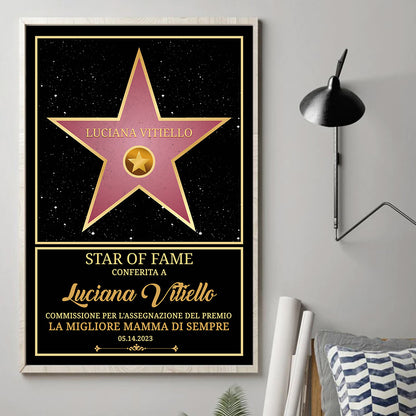 Decorazione Da Parete Star Of Fame Personalizzata™